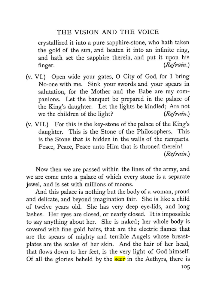 Original scan of The Vision and the Voice, PDF page 107