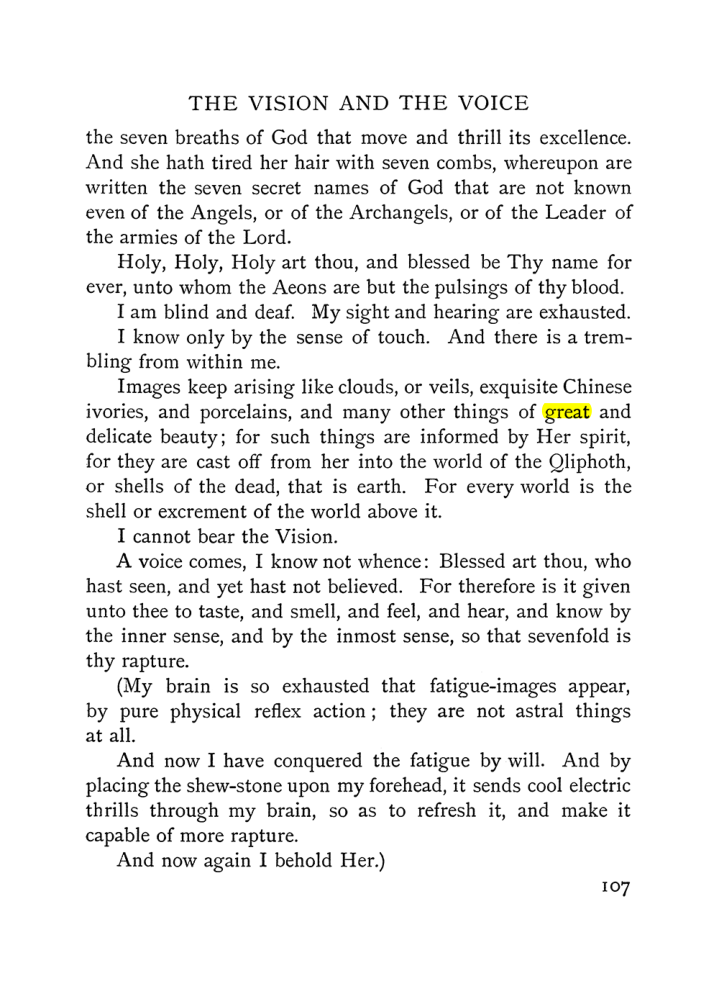 Original scan of The Vision and the Voice, PDF page 109