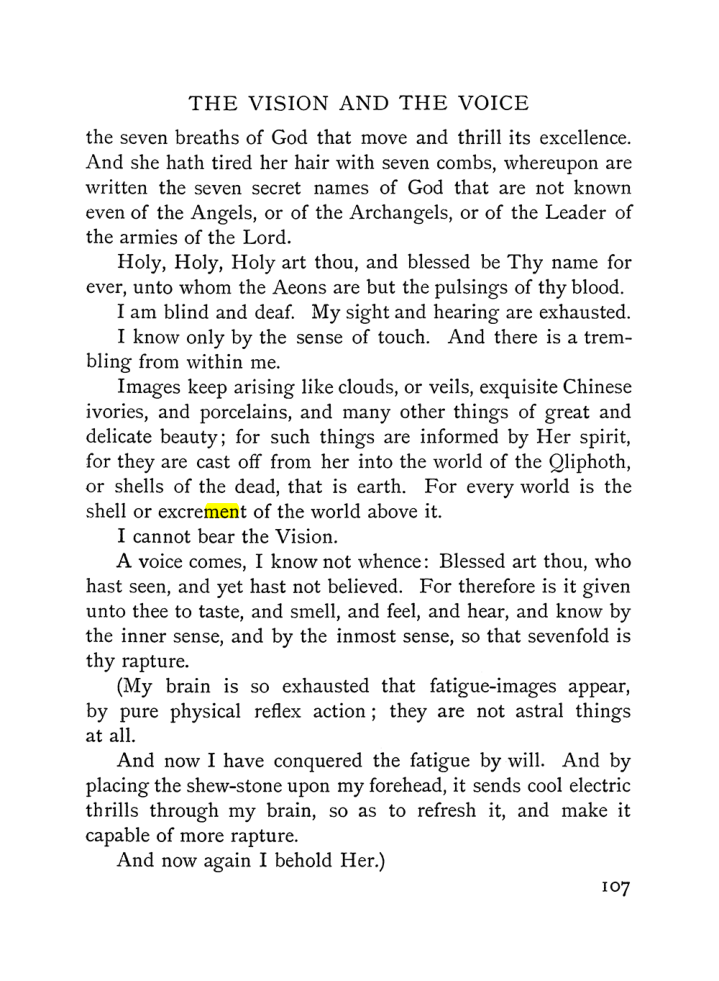 Original scan of The Vision and the Voice, PDF page 109