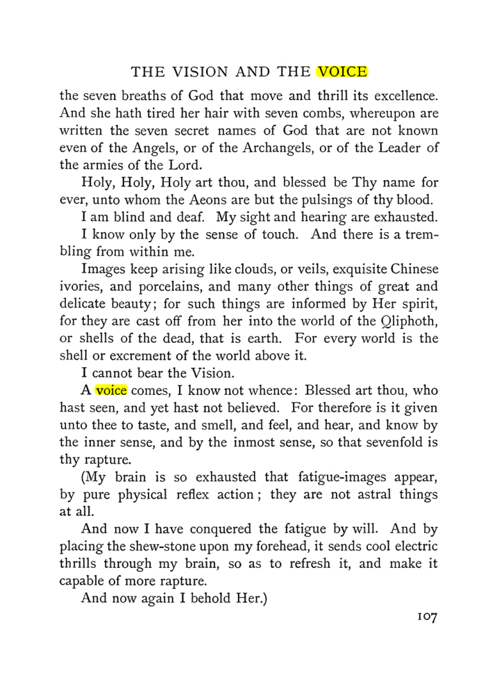 Original scan of The Vision and the Voice, PDF page 109