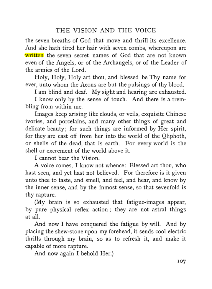 Original scan of The Vision and the Voice, PDF page 109