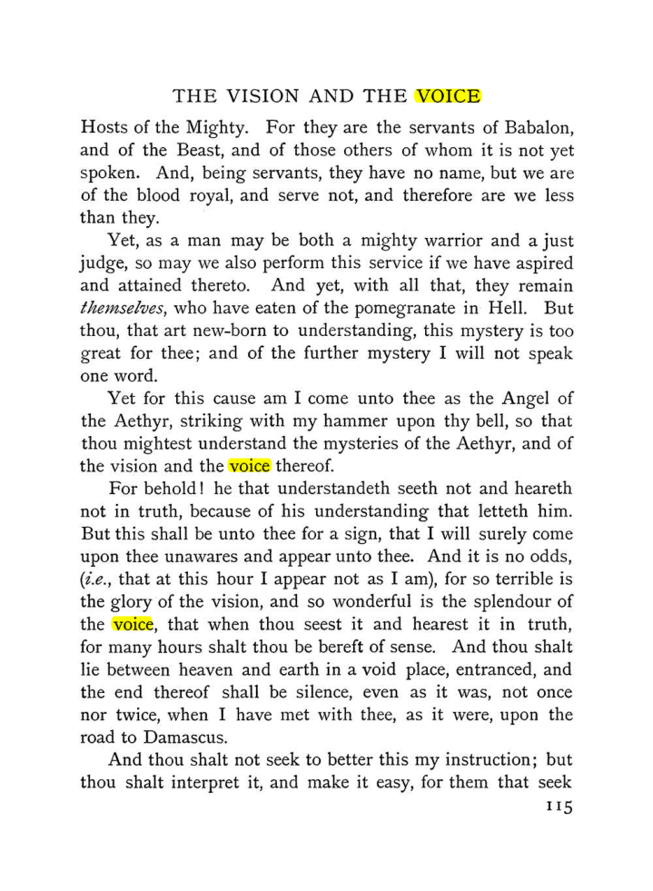 Original scan of The Vision and the Voice, PDF page 117