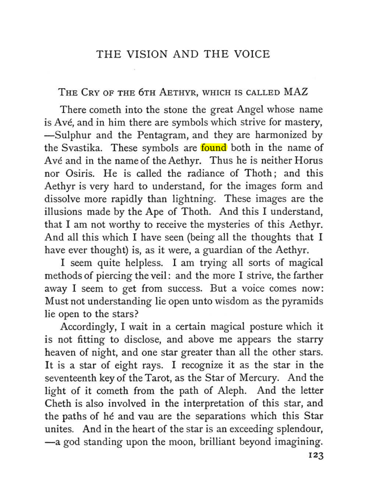 Original scan of The Vision and the Voice, PDF page 125