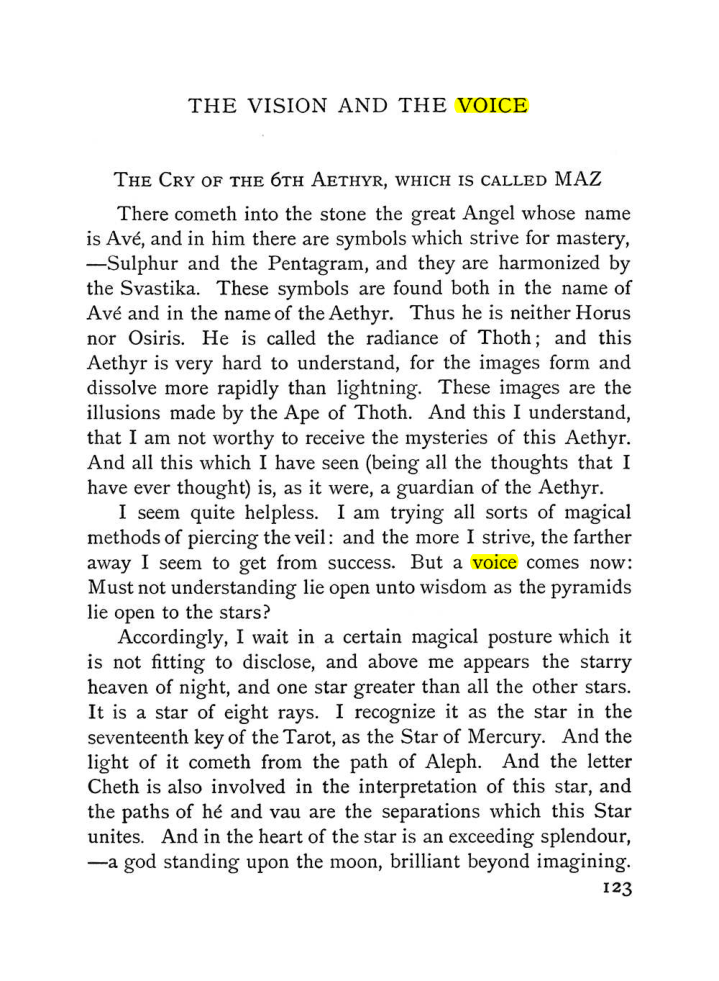 Original scan of The Vision and the Voice, PDF page 125