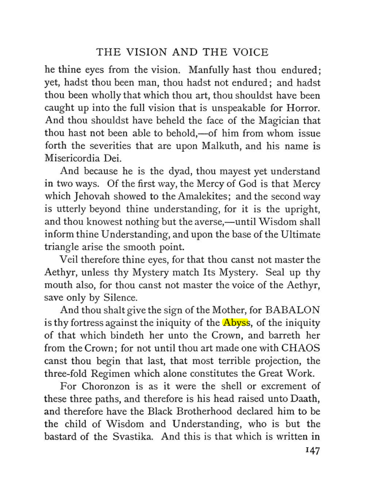 Original scan of The Vision and the Voice, PDF page 149