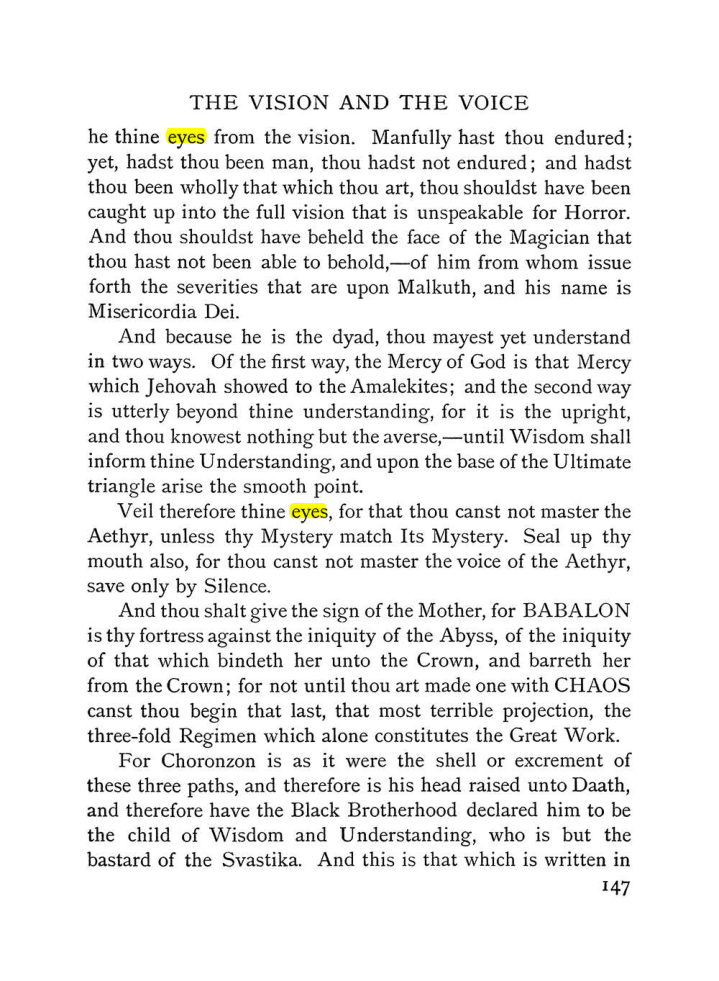 Original scan of The Vision and the Voice, PDF page 149