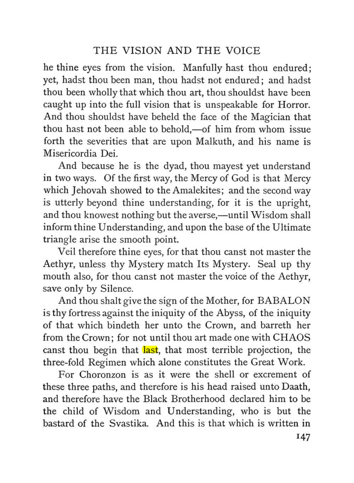 Original scan of The Vision and the Voice, PDF page 149