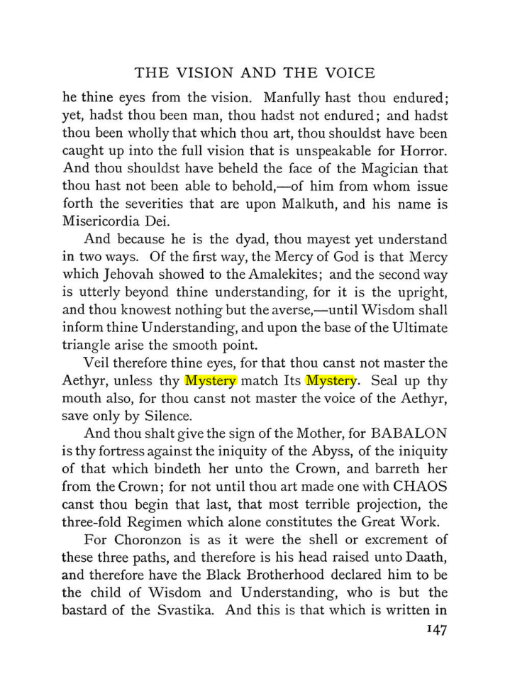 Original scan of The Vision and the Voice, PDF page 149