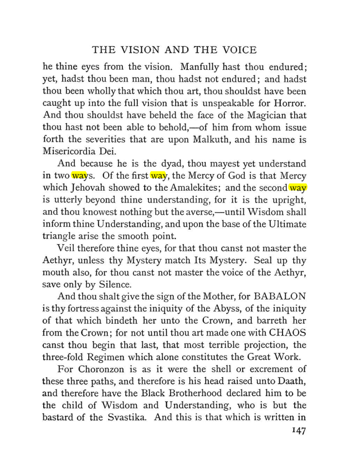 Original scan of The Vision and the Voice, PDF page 149