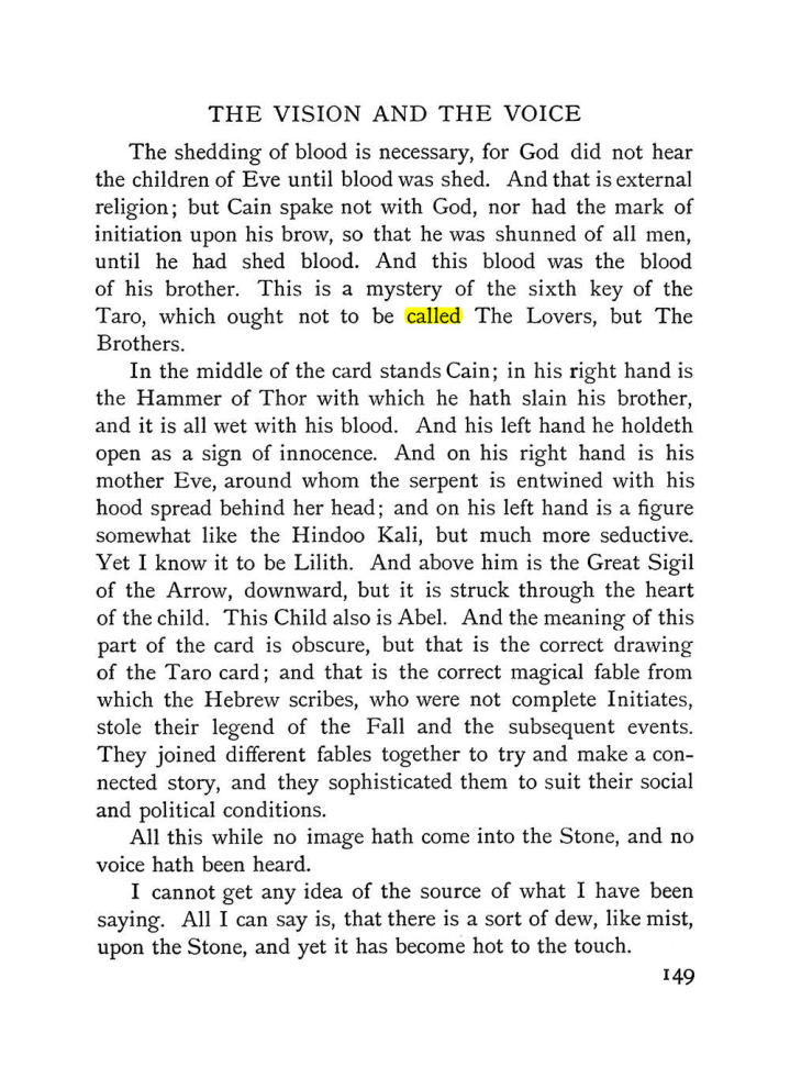 Original scan of The Vision and the Voice, PDF page 151