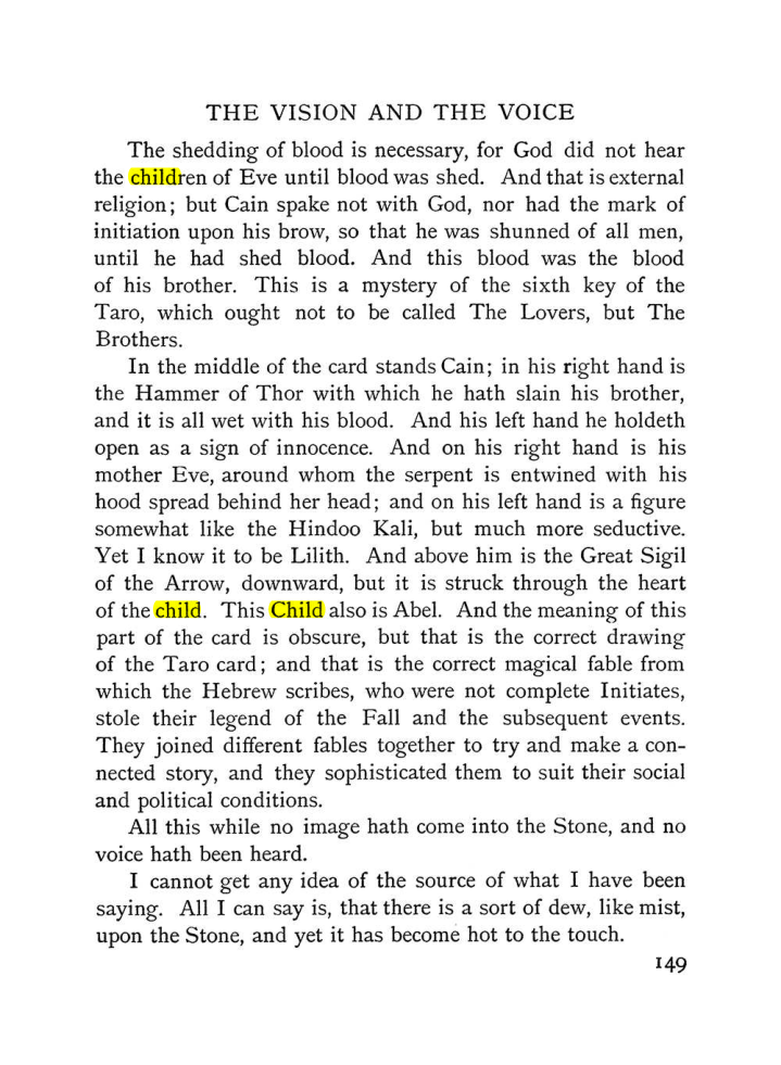 Original scan of The Vision and the Voice, PDF page 151