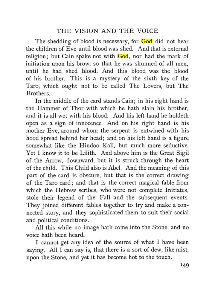 Original scan of The Vision and the Voice, PDF page 151