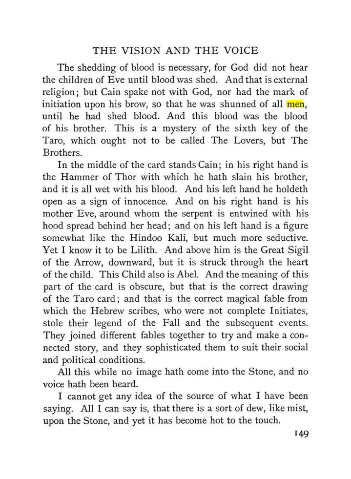 Original scan of The Vision and the Voice, PDF page 151