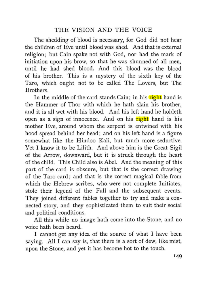 Original scan of The Vision and the Voice, PDF page 151
