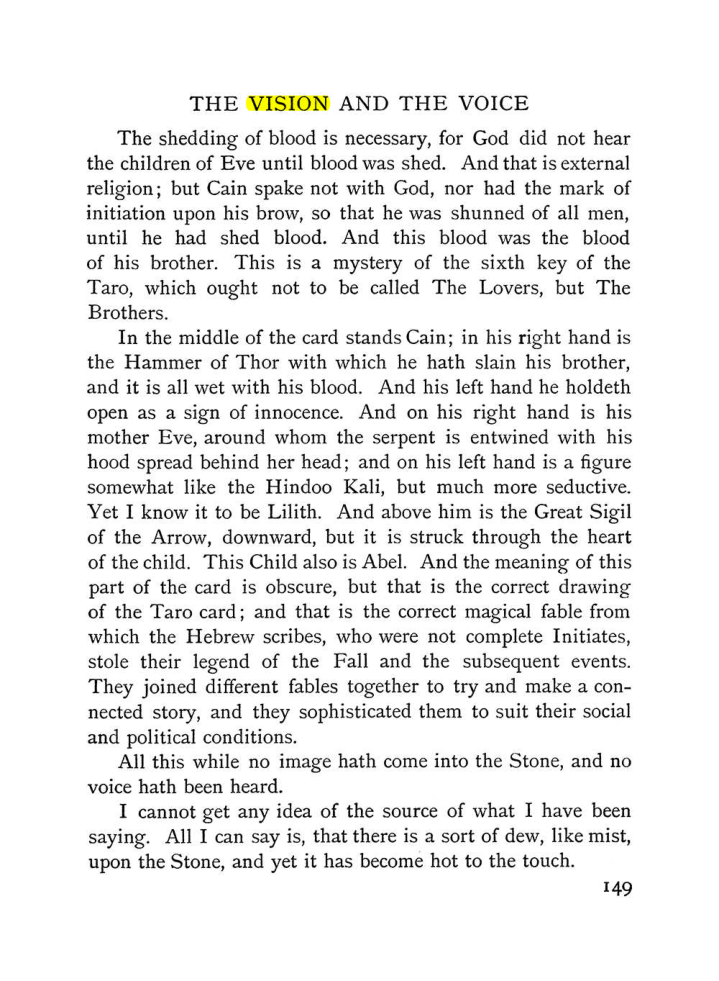 Original scan of The Vision and the Voice, PDF page 151