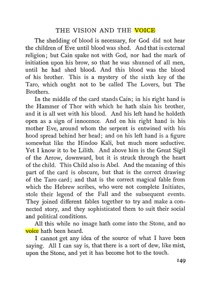 Original scan of The Vision and the Voice, PDF page 151