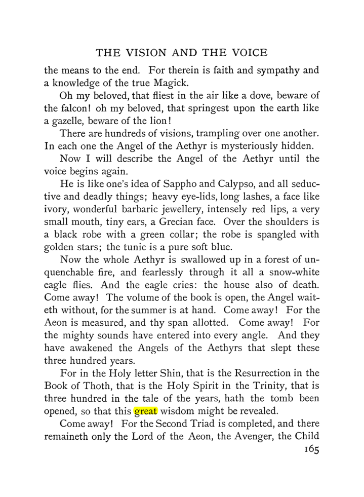 Original scan of The Vision and the Voice, PDF page 167