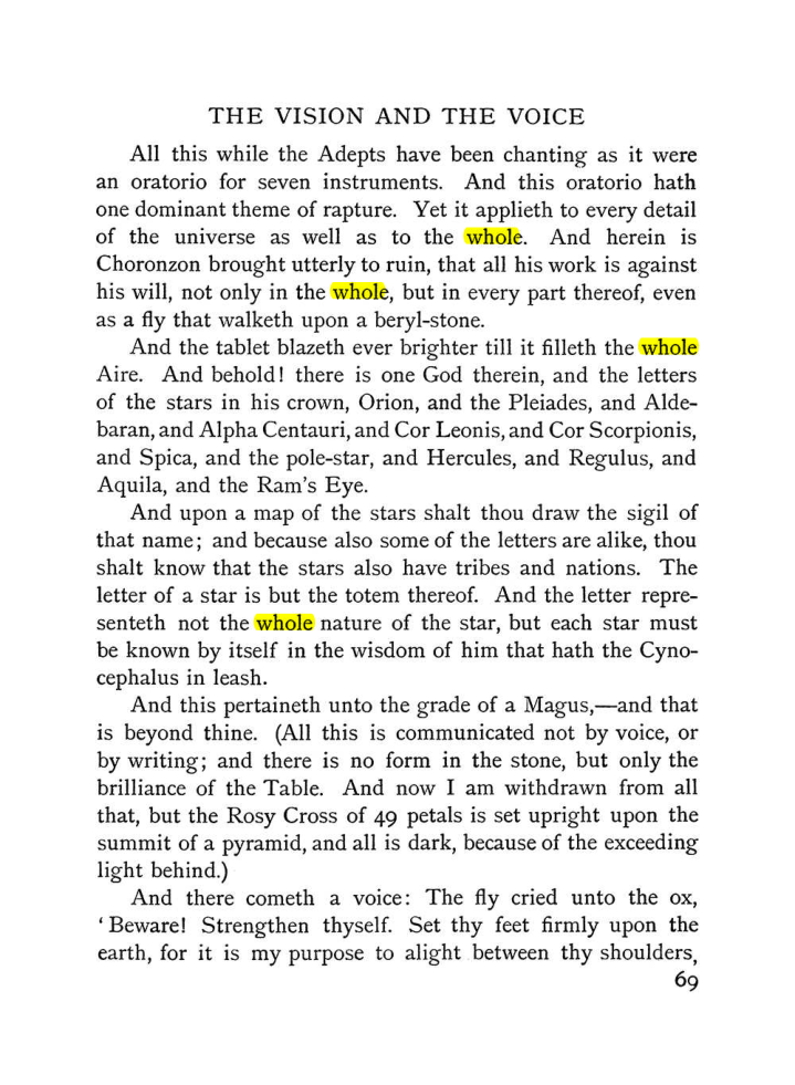 Original scan of The Vision and the Voice, PDF page 71