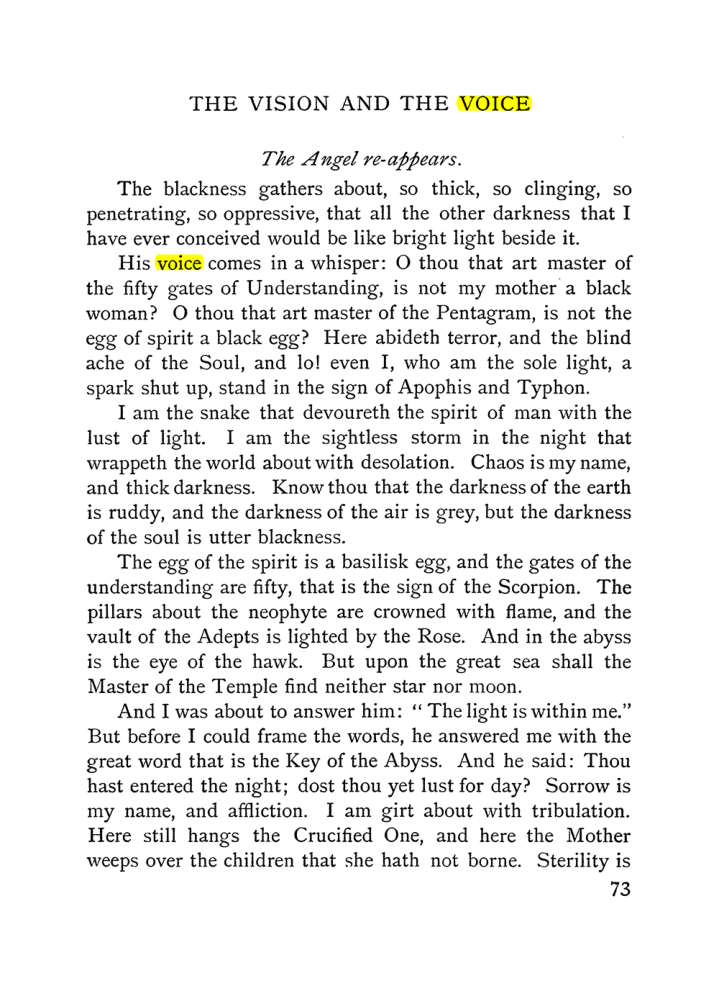 Original scan of The Vision and the Voice, PDF page 75