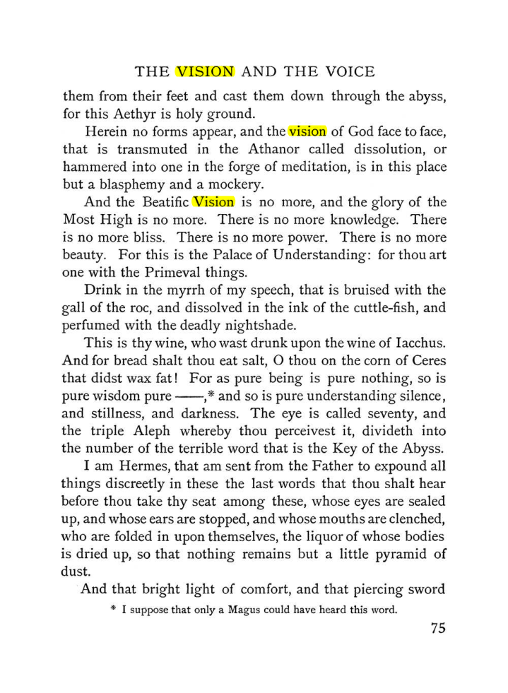 Original scan of The Vision and the Voice, PDF page 77