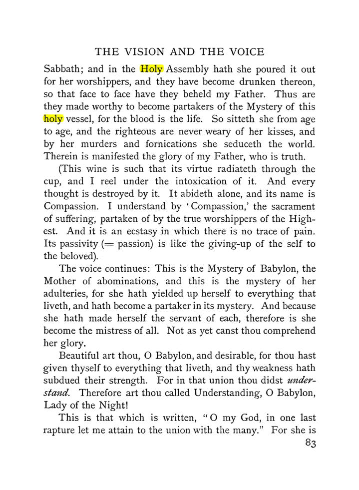 Original scan of The Vision and the Voice, PDF page 85