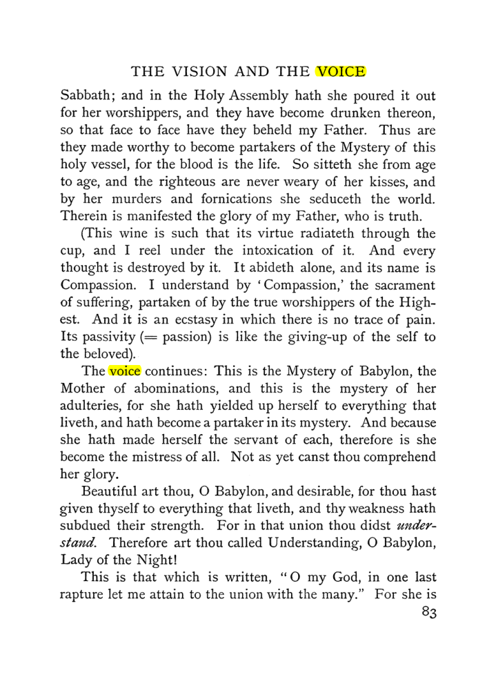 Original scan of The Vision and the Voice, PDF page 85