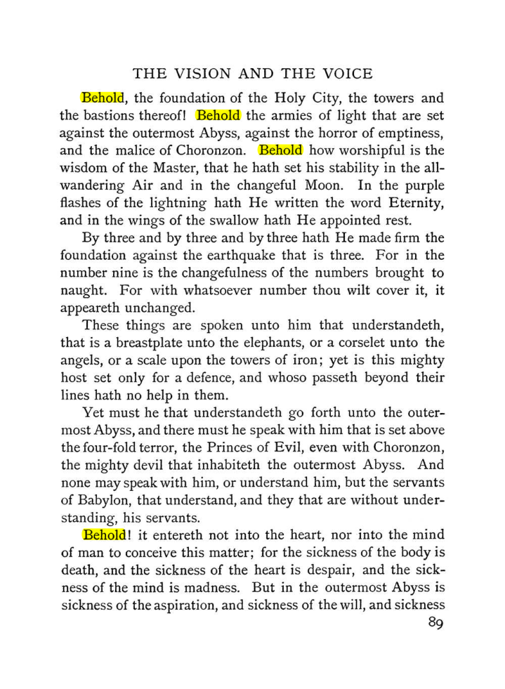 Original scan of The Vision and the Voice, PDF page 91