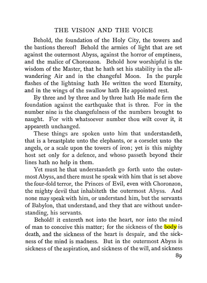 Original scan of The Vision and the Voice, PDF page 91
