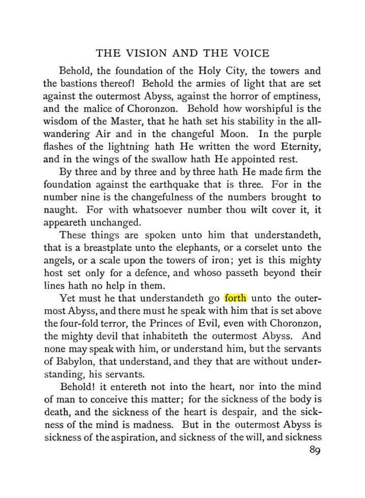 Original scan of The Vision and the Voice, PDF page 91