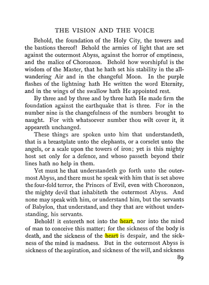 Original scan of The Vision and the Voice, PDF page 91