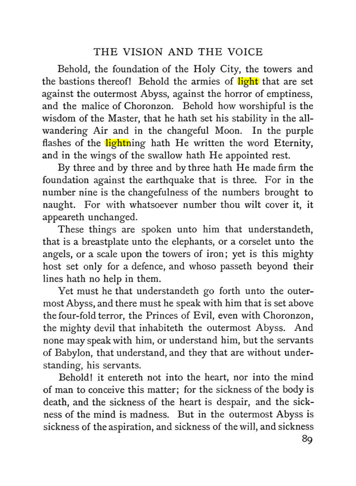 Original scan of The Vision and the Voice, PDF page 91