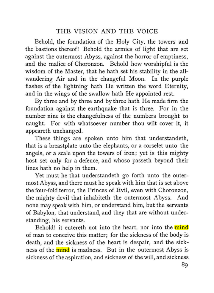 Original scan of The Vision and the Voice, PDF page 91