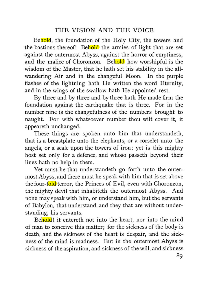 Original scan of The Vision and the Voice, PDF page 91