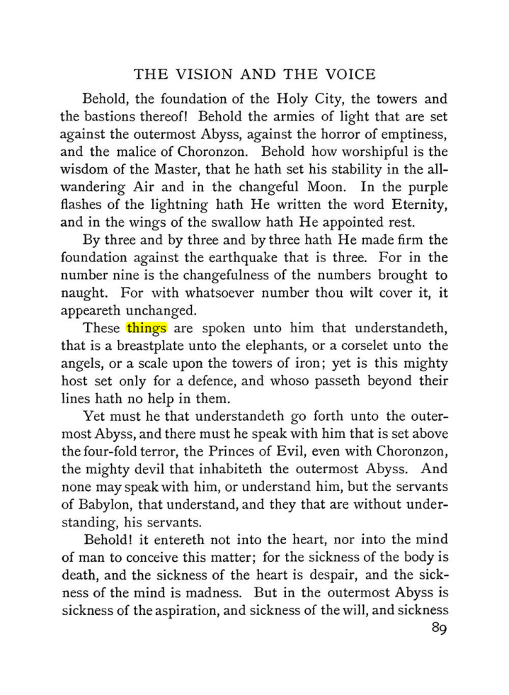 Original scan of The Vision and the Voice, PDF page 91