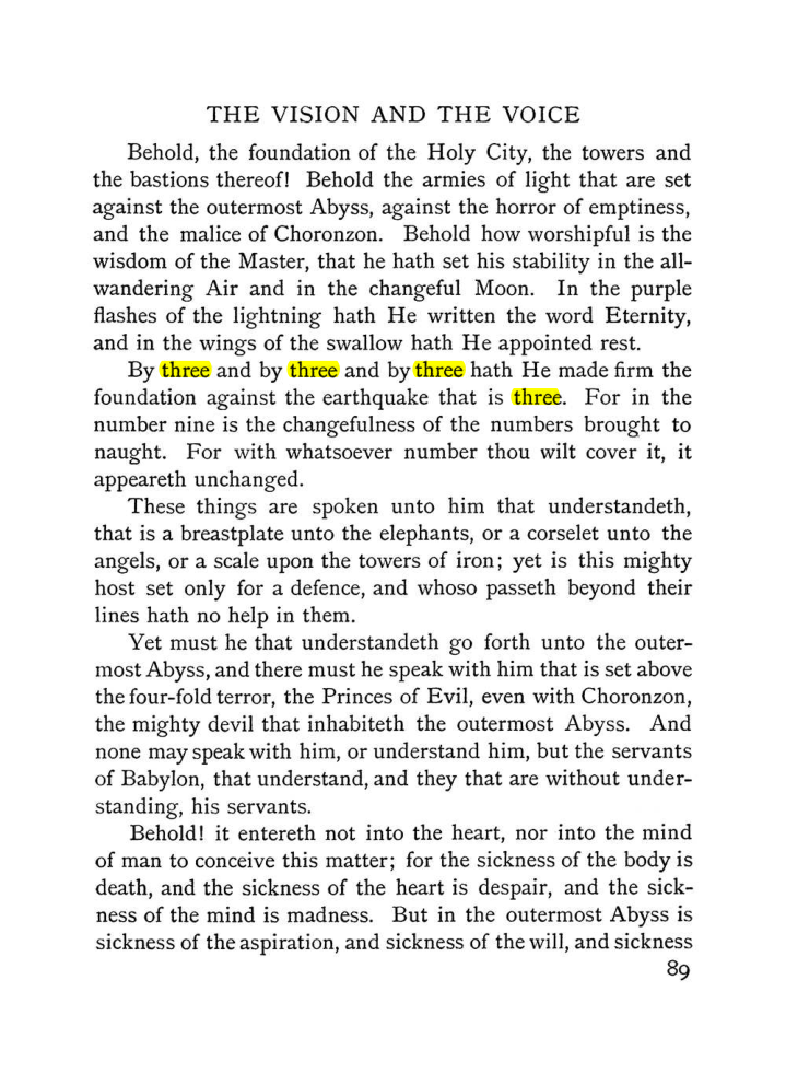 Original scan of The Vision and the Voice, PDF page 91