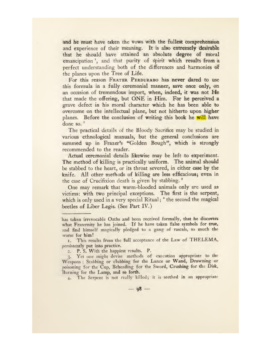 Original scan of Magick in Theory and Practice (Section 1), PDF page 134