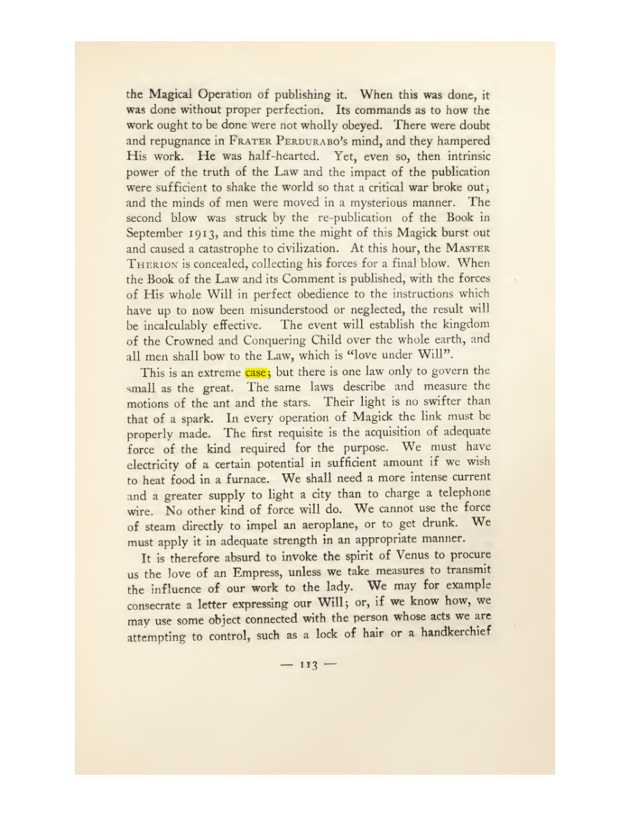 Original scan of Magick in Theory and Practice (Section 1), PDF page 149
