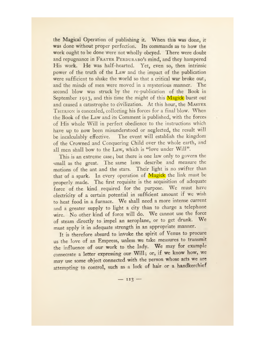 Original scan of Magick in Theory and Practice (Section 1), PDF page 149