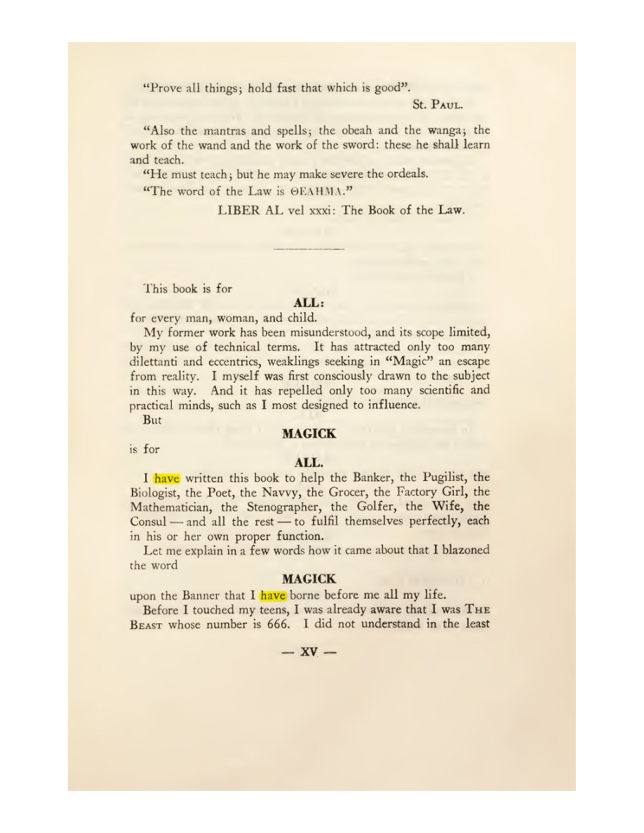 Original scan of Magick in Theory and Practice (Section 1), PDF page 17