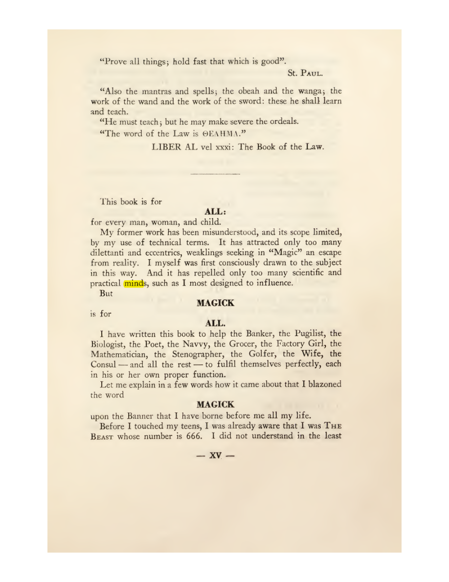 Original scan of Magick in Theory and Practice (Section 1), PDF page 17