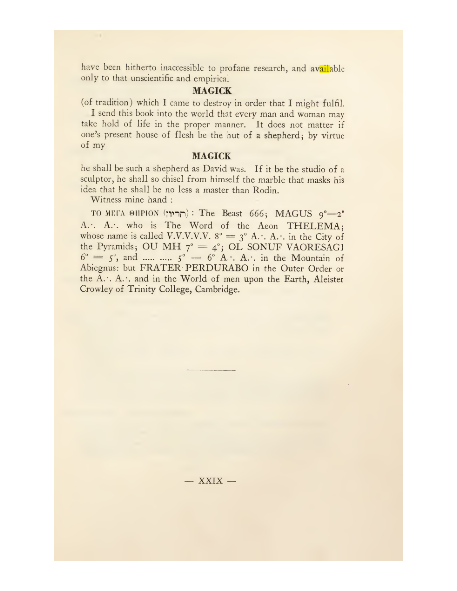 Original scan of Magick in Theory and Practice (Section 1), PDF page 31
