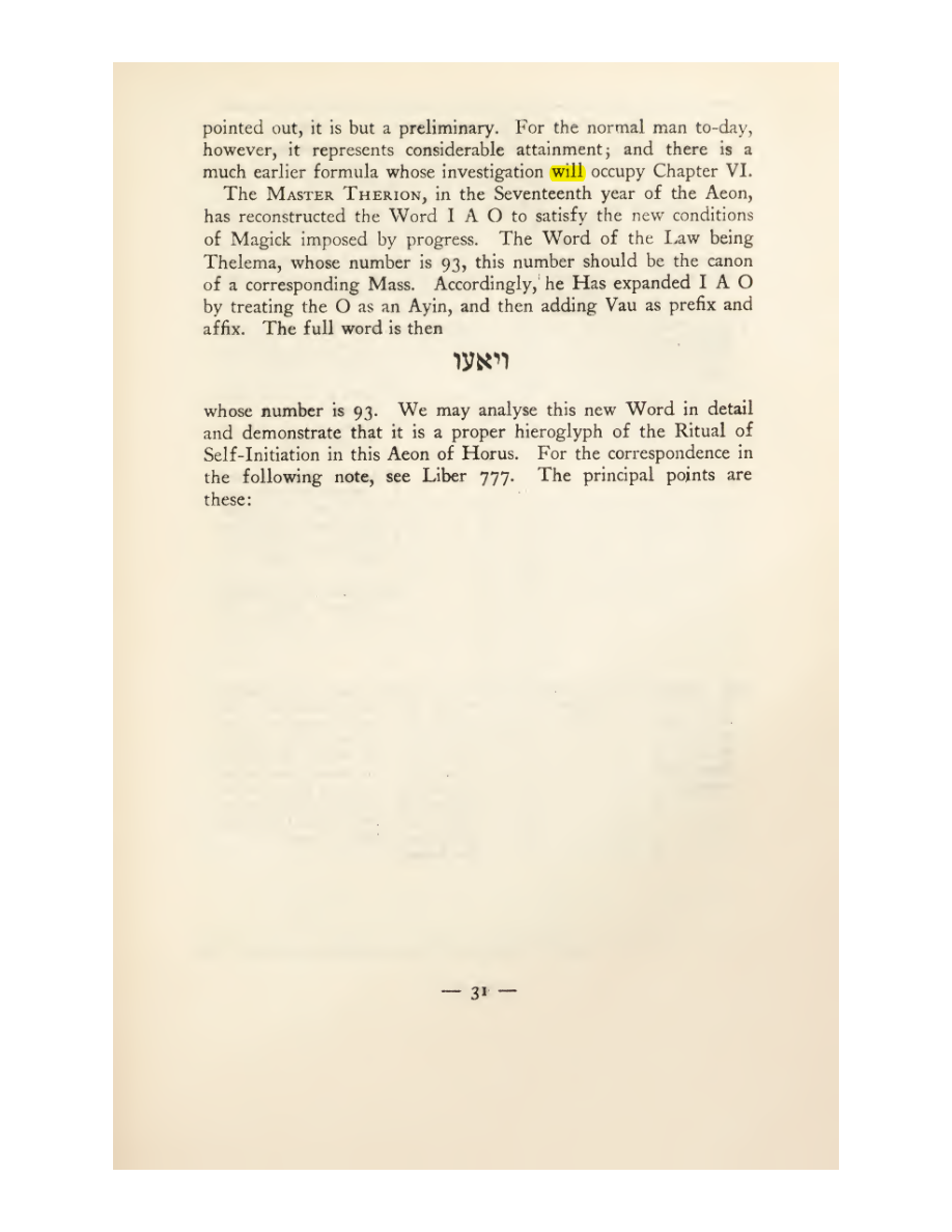 Original scan of Magick in Theory and Practice (Section 1), PDF page 67