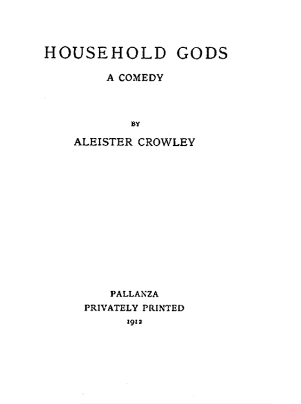 Original scan of Household Gods, PDF page 2