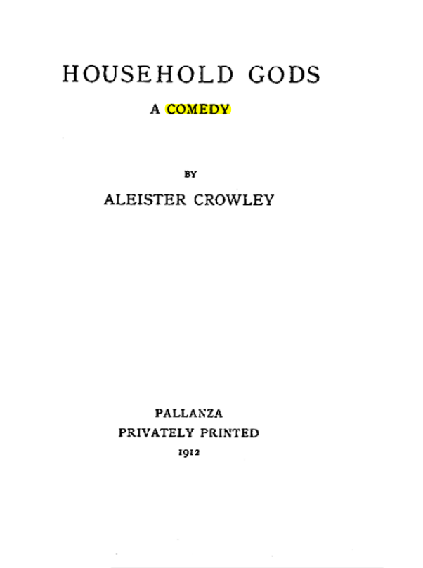 Original scan of Household Gods, PDF page 2