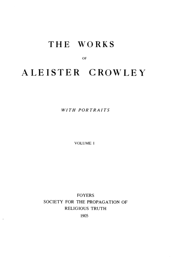 Original scan of Collected Works (Vol. I), PDF page 3