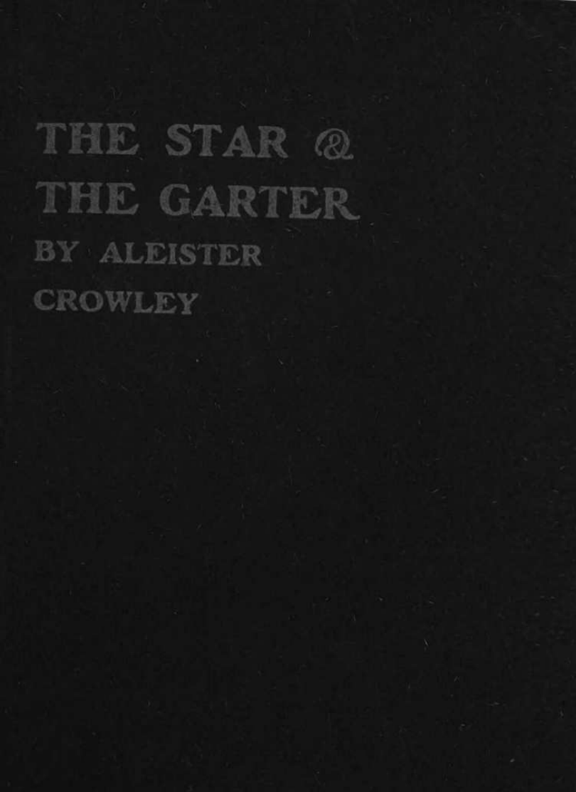 Original scan of The Star and the Garter, PDF page 1