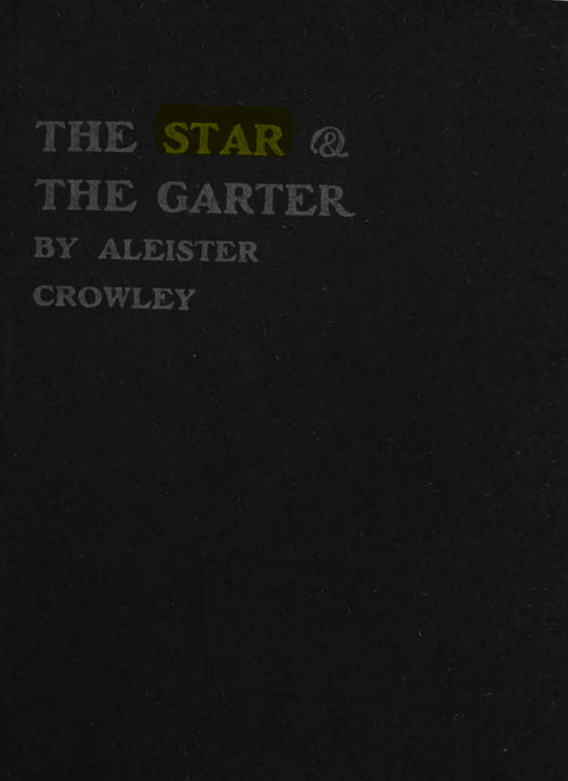 Original scan of The Star and the Garter, PDF page 1