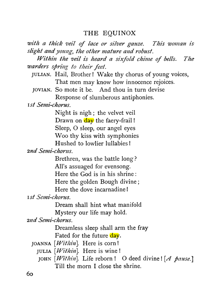 Original scan of The Equinox (Volume I, Number IX), PDF page 100