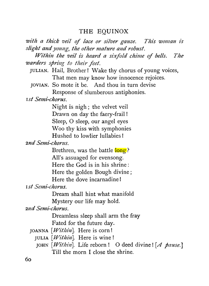 Original scan of The Equinox (Volume I, Number IX), PDF page 100