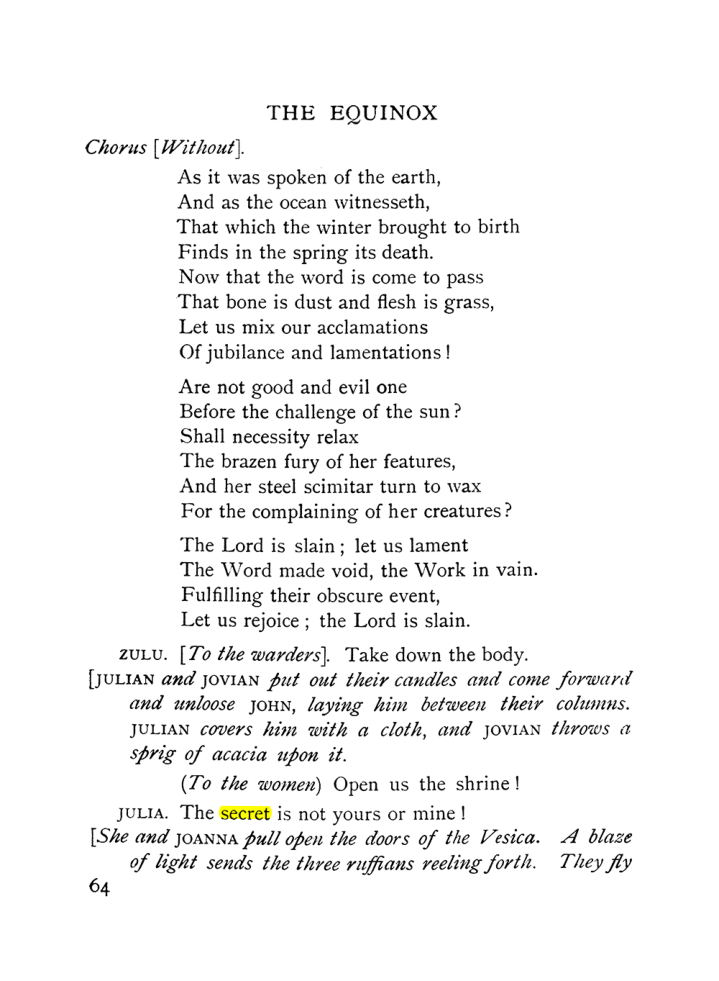 Original scan of The Equinox (Volume I, Number IX), PDF page 104